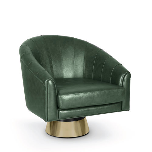 Poltrona moderna - BOGARDE - Essential Home - em couro / em tecido / metálica