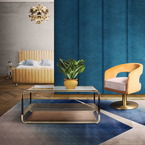 Tapete contemporâneo - SPIELBERG - Essential Home - estampado / em Tencel® / retangular