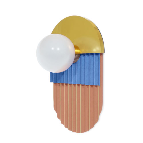 Arandela contemporânea - FAWCETT - Essential Home - para ambiente interno / em latão polido / em vidro