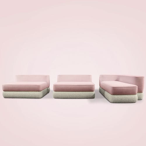 Sofá modular - KANDI - Essential Home - contemporâneo / em veludo / com braços