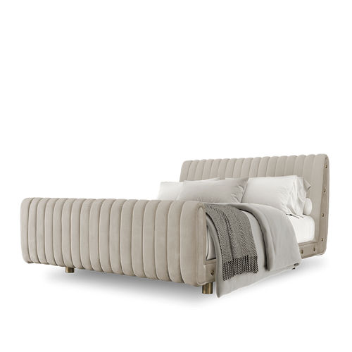 Cama de casal - SOPHIA - Essential Home - contemporânea / estofada / com cabeceira