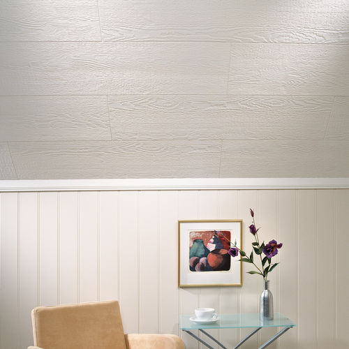 Forro em madeira - PLANKETT - Huntonit - em painéis / resistente ao fogo / decorativo