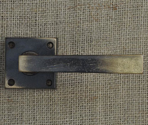Maçaneta para porta - QUADRA : 01221 - Giara - em bronze / clássica / acabamento prateado