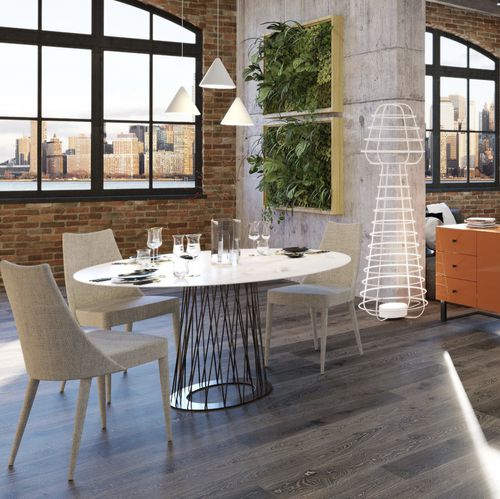 Mesa contemporânea - RONCISVALLE - Barel Srl - em carvalho / em MDF laqueado / em HPL