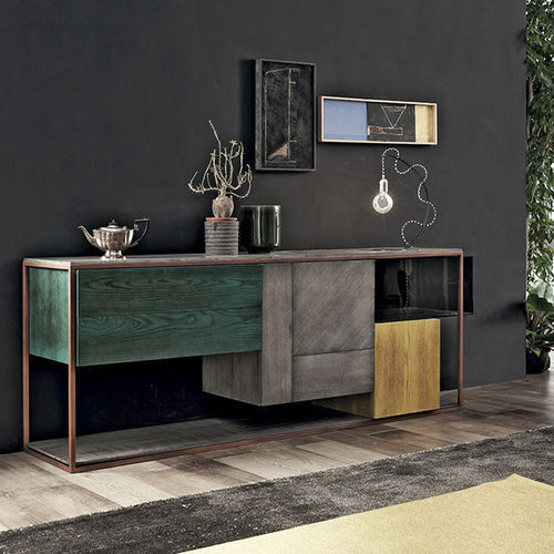 Buffet aparador contemporâneo - CUBIC - Shake Design - em madeira / metálico