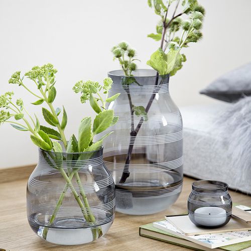 Vaso contemporâneo - OMAGGIO - Kahler Design - em vidro