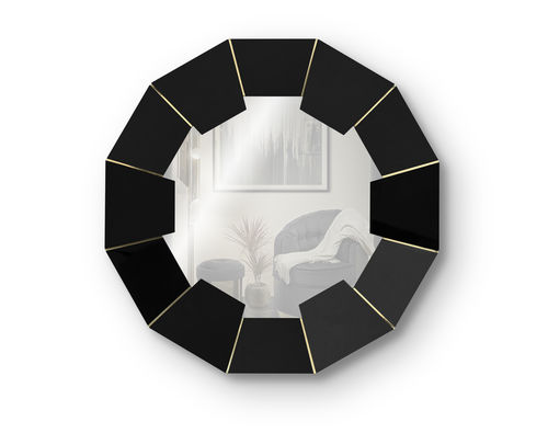 Espelho para banheiro de parede - DARIAN BLACK - LUXXU MODERN DESIGN & LIVING - para hotel / para centro de estética / contemporâneo