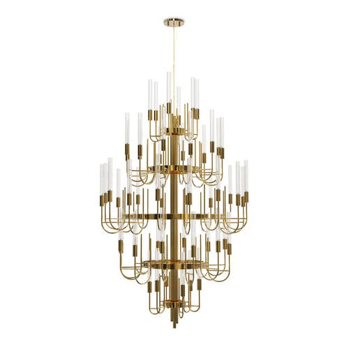 Lustre contemporâneo - GALA - LUXXU MODERN DESIGN & LIVING - em cristal / em latão