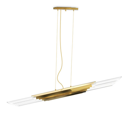 Lustre contemporâneo - HARPIA - LUXXU MODERN DESIGN & LIVING - em cristal / em latão