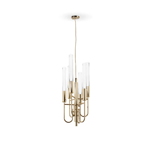 Pendente - GALA - LUXXU MODERN DESIGN & LIVING - em latão / em latão banhado a ouro / em cristal