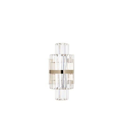 Arandela contemporânea - LIBERTY I - LUXXU MODERN DESIGN & LIVING - para ambiente interno / em latão banhado a ouro / em cristal