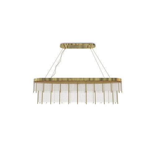 Pendente - Pharo Snooker - LUXXU MODERN DESIGN & LIVING - em latão banhado a ouro / em cristal / contemporânea