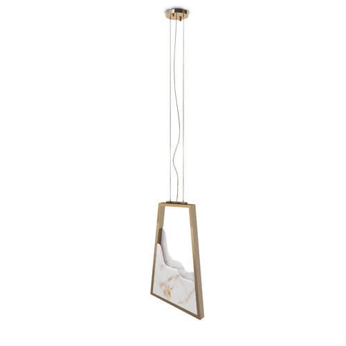 Pendente - MAGNA - LUXXU MODERN DESIGN & LIVING - em latão banhado a ouro / em mármore / contemporânea