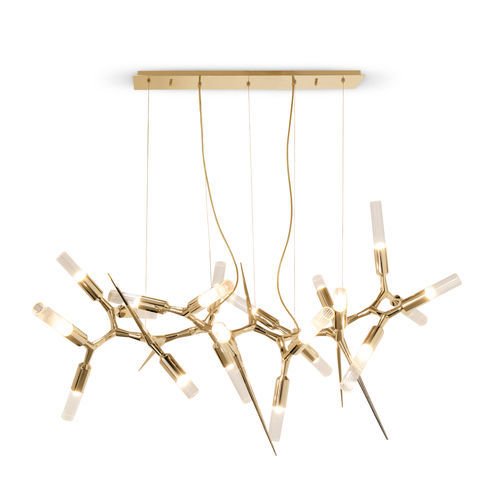 Pendente - SHARD  - LUXXU MODERN DESIGN & LIVING - em latão banhado a ouro / em cristal / contemporânea