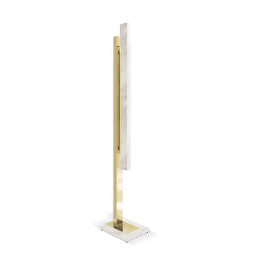 Luminária de piso - Skyline  - LUXXU MODERN DESIGN & LIVING - em latão banhado a ouro / em alabastro / contemporânea