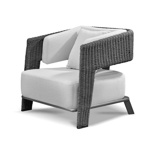 Poltrona contemporânea - GALEA - LUXXU MODERN DESIGN & LIVING - em tecido / em aço inoxidável / ergonômica