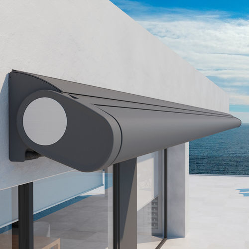Toldo reto com box - MOONBOX-400 - LLAZA WORLD, S.A. - retrátil / motorizado / manual