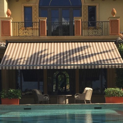 Toldo reto de braço pivotante - Monobloc-350 - LLAZA WORLD, S.A. - motorizado / manual / da linha comercial