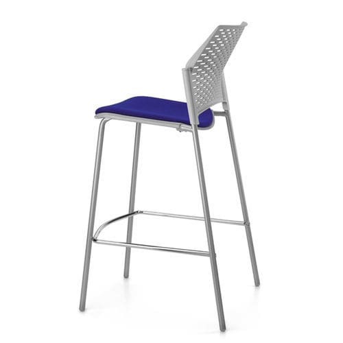 Banqueta contemporânea - DELFI PLUS - TALIN SRL - em tecido / com base metálica / estofada