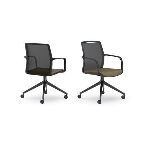Cadeira de escritório contemporânea - LAYNET - TALIN SRL - para ambiente interno / em alumínio / em tela