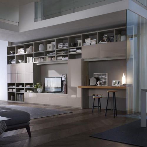 Livreiro contemporâneo - COMP_842 - Mobilgam - em madeira laqueada