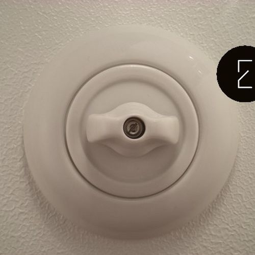 Interruptor gangorra - ECOOME Interrupteurs et prises design - rotativo / de embutir / em porcelana