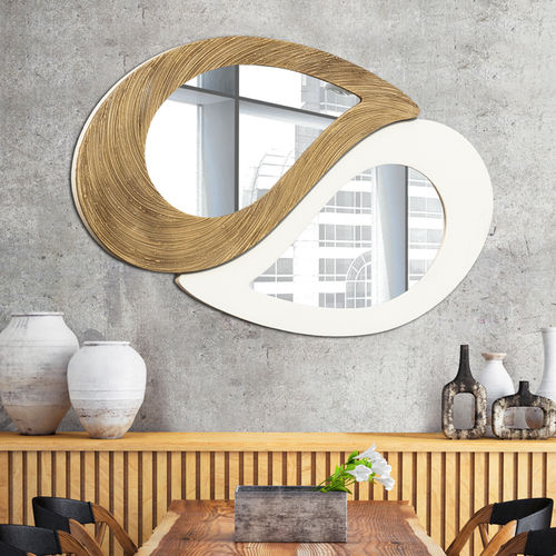 Espelho de parede - P4664  - PINTDECOR - de design original / em bambu