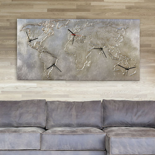 Relógio contemporâneo - P4546 - PINTDECOR - de parede / analógico / para ambiente interno