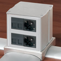 Tomada elétrica - K45 - Simon - para equipamento informático / multimídia / múltipla