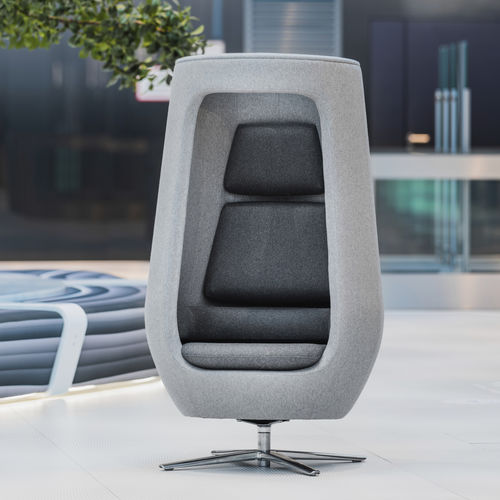 Poltrona contemporânea - A11 - Mikomax Smart Office - de lã / em compensado / com encosto alto