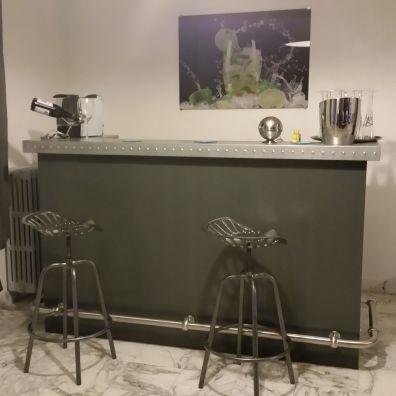 Balcão para cozinha - POMMARD - MISTERZINC - reto