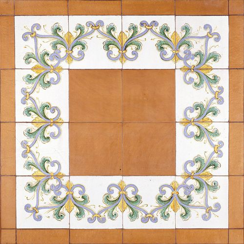 Friso em terracota - GIALLO ARANCIO : A03 - Ceramiche Militello art & design S.R.L - de parede / de piso