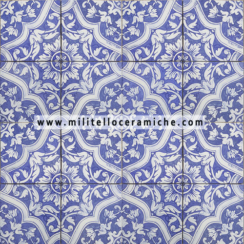 Placas de revestimento em grés porcelanato - AZULEJOS FONDO  - Ceramiche Militello art & design S.R.L - em cerâmica / em terracota / em vidro