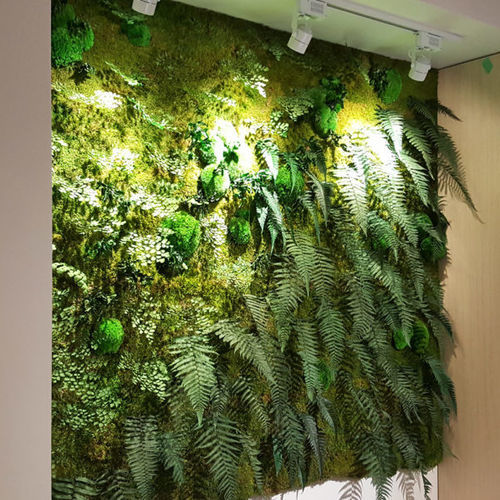 Parede verde estabilizada - FOLIA  - BY NATURE - de plantas naturais / em painel modular / natural