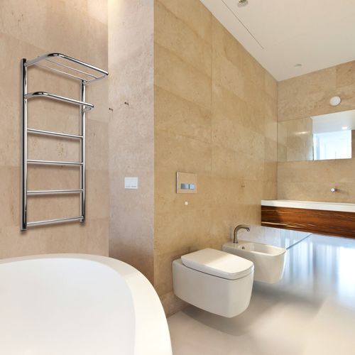 Aquecedor de toalhas a água quente - HOTEL - MARIO DESIGN RADIATORS - contemporâneo / em aço inoxidável / de parede