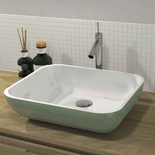 Cuba de apoio - SQUARE BOWL - WATERGAME COMPANY - em compósito / bicolor / retangular
