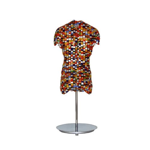 Escultura metálica - BODY - veveglass - em vidro de Murano / feita à mão / de piso