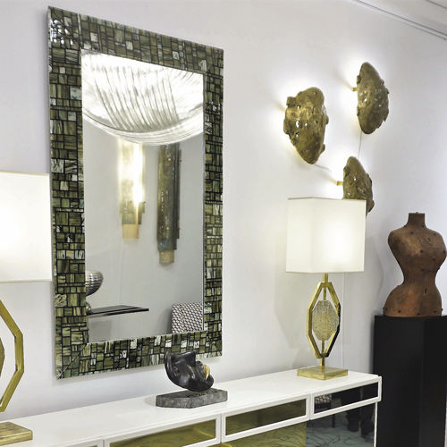 Espelho de parede - ATLANTA - veveglass - contemporâneo / retangular / em vidro de Murano