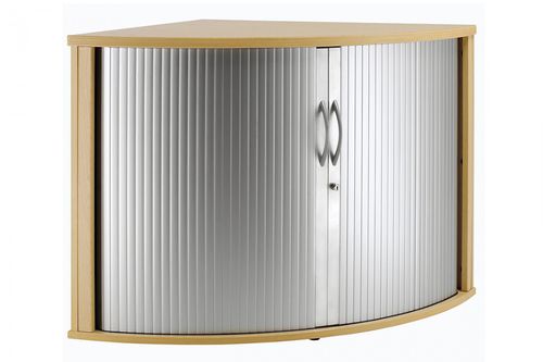 Armário de arquivo baixo - Hawk Furniture Ltd. - em madeira / com portas persiana deslizantes / contemporâneo