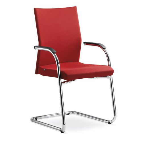 Cadeira de conferência contemporânea - WEB OMEGA  - LD Seating s.r.o. - para ambiente interno / em tecido / com base em aço
