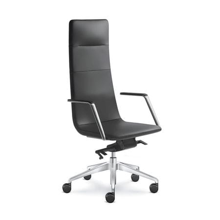 Cadeira executiva contemporânea - HARMONY PURE - LD Seating s.r.o. - em couro / em tecido / em aço
