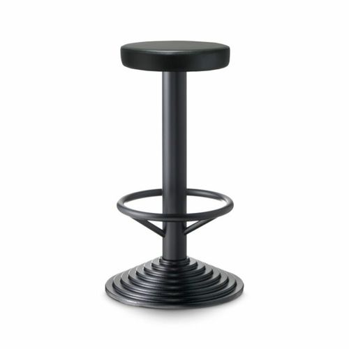 Banqueta alta contemporânea - 102  - PF Stile Srl - em couro / com base em ferro fundido / giratória