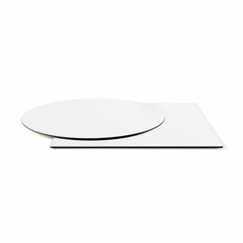 Tampo de mesa em HPL - PF Stile Srl - contract / branco / preto