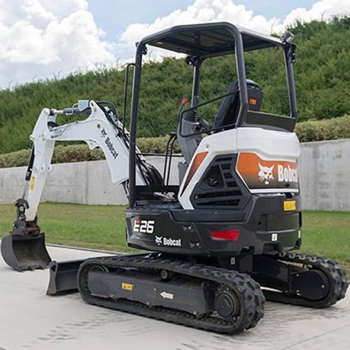Miniescavadeira - E26 - BOBCAT - de esteiras / compacta / para obras