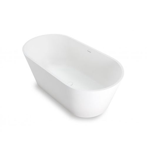 Banheira oval - BLOCK - mcbath - Moldcom Composites - freestanding / para residência / em Solid Surface