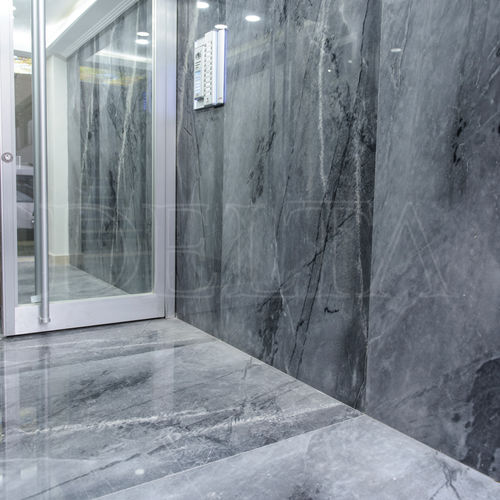 Placas de revestimento em mármore - DLT 439 BARDIGLIO - Delta Marble - polida / para ambiente interno / de piso