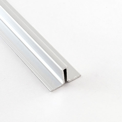 Perfil de separação em alumínio - 04 MM - ALUMACER® - para revestimento cerâmico / em T / prateado