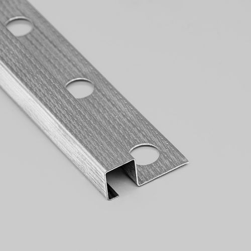 Perfil de separação em aço inoxidável - 12X12 - ALUMACER® - para revestimento cerâmico / para ângulo externo / de canto