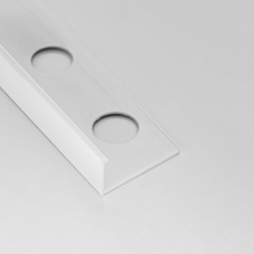 Terminal de acabamento em PVC - L10.5 - ALUMACER® - para revestimento cerâmico / para ângulo externo / de canto
