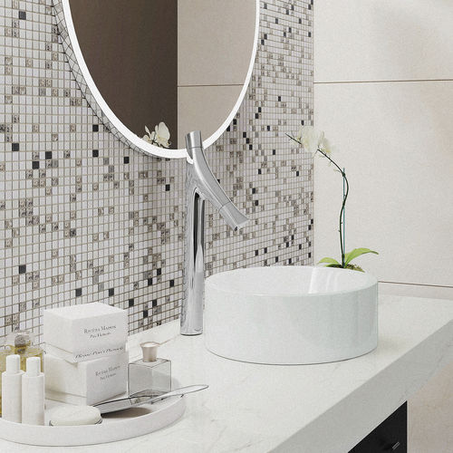 Pastilhas em vidro - 30X30 - ALUMACER® - em mármore / para ambiente interno / para banheiro